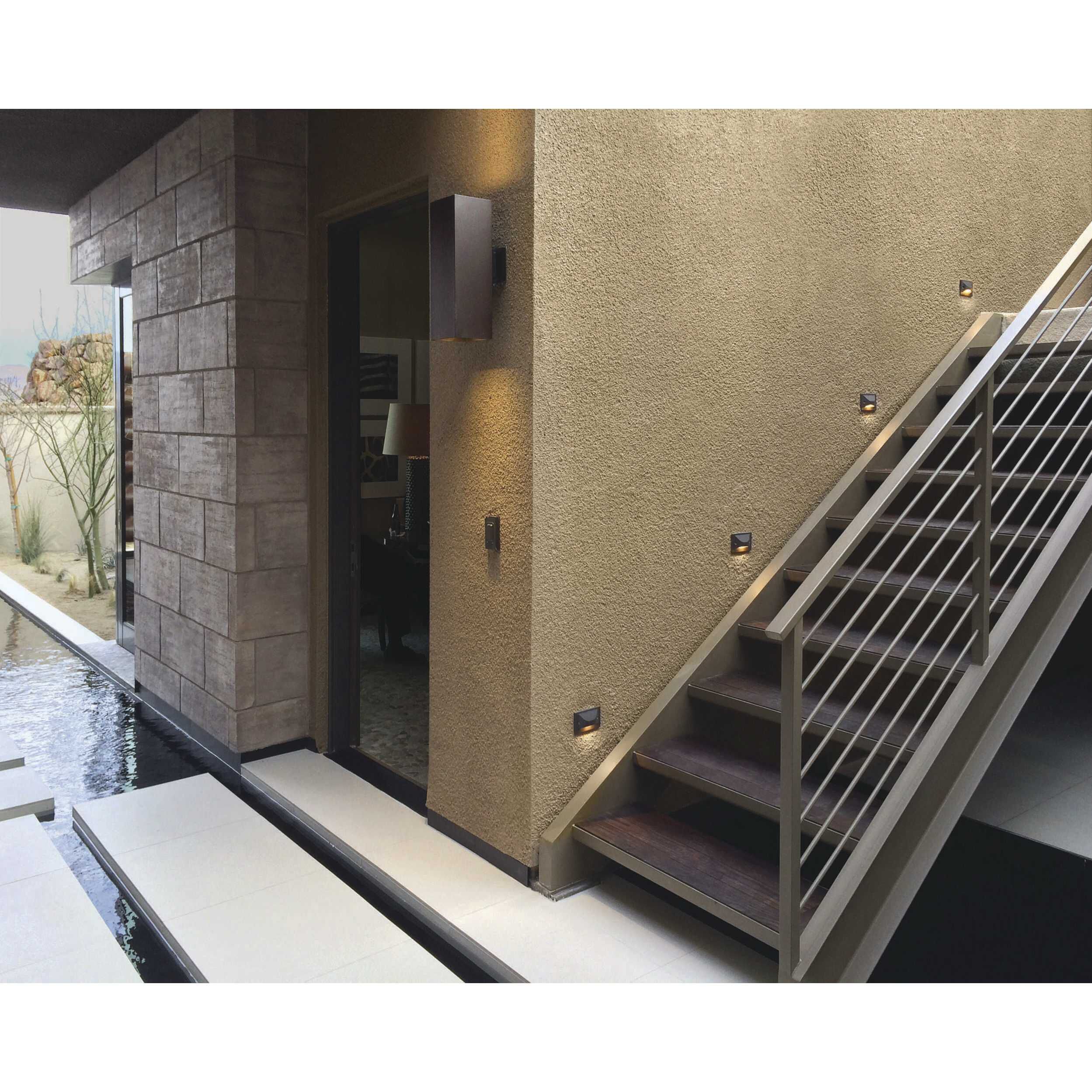 Square Outdoor Wall Lantern in Antique Bronze, Standard Lamping